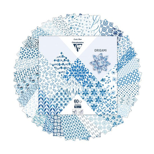KIT D'ORIGAMI 60 FEUILLES - SHIBORI FLORAL