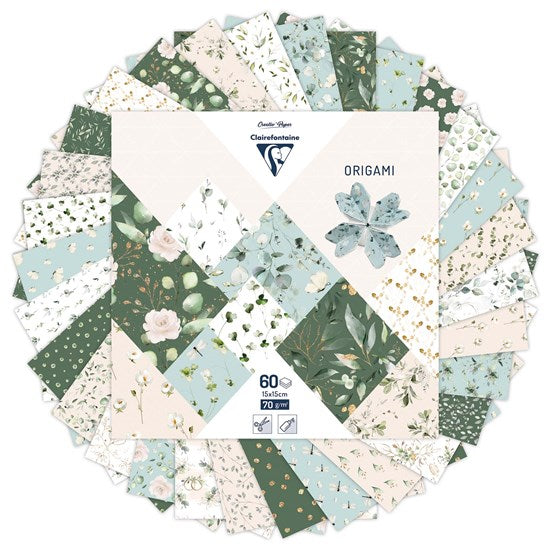 KIT D'ORIGAMI 60 FEUILLES - ROMANTIQUE