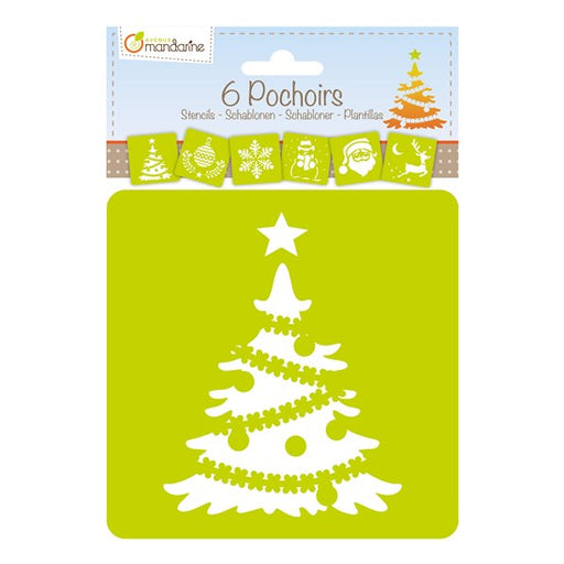 ENS. 6 POCHOIRS - NOËL 1