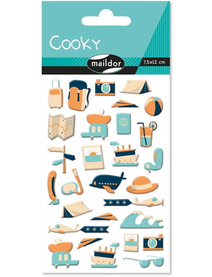 AUTOCOLLANTS COOKY - AUTOUR DU MONDE