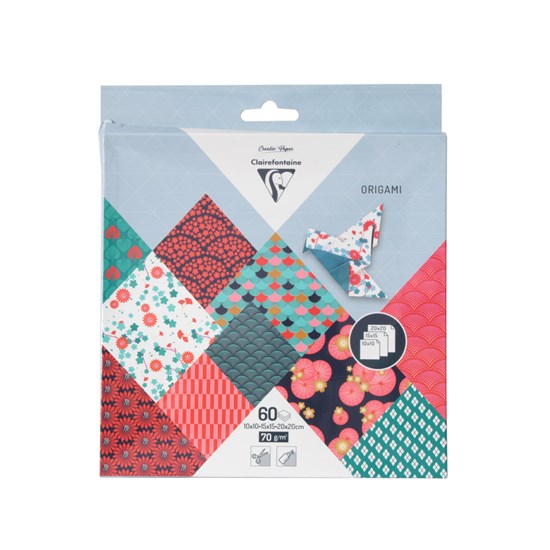 FEUILLES ORIGAMI À MOTIFS - 60, HANAYO
