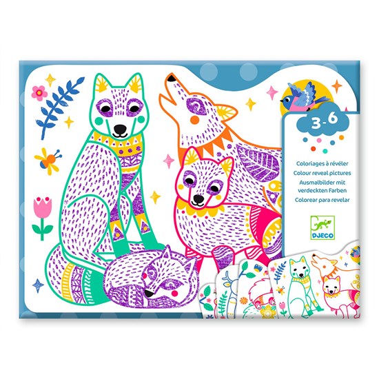 COLORIAGES À RÉVÉLER - FAMILLES DE LA FORÊT