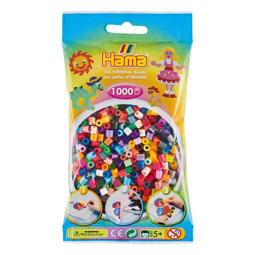 PQT. 1000 PERLES HAMA MIDI - COULEURS TRANSLUCIDES
