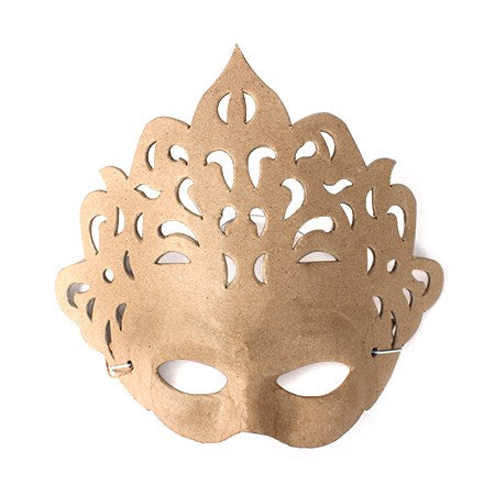 MASQUE DE PRINCESSE EN PAPIER MÂCHÉ