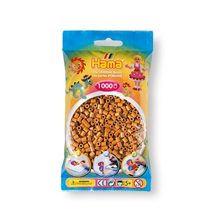 PAQUET DE 1000 PERLES HAMA MIDI – BRUN CLAIR