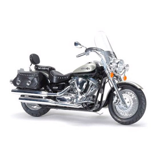 ENSEMBLE MODÈLE RÉDUIT - YAMAHA XV1600 ROAD STAR PERSONNALISÉE