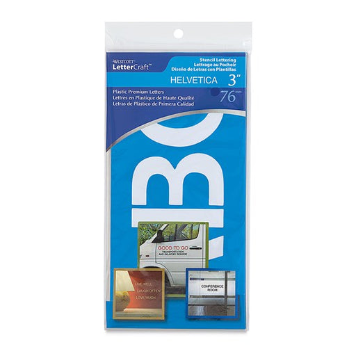 LETTRAGE AU POCHOIR - HELVETICA, 3 PO