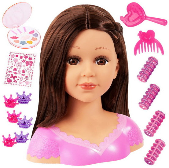 Charlene super model: cheveux et yeux bruns