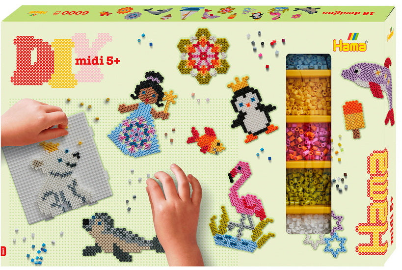 Grande boîte cadeau Hama midi - Animaux et fantaisies