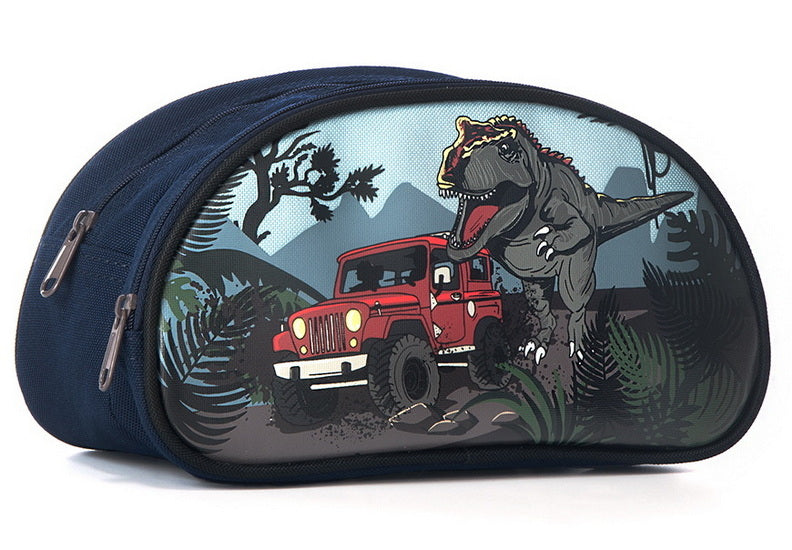 Étui à crayon demi-lune - Dinosaure