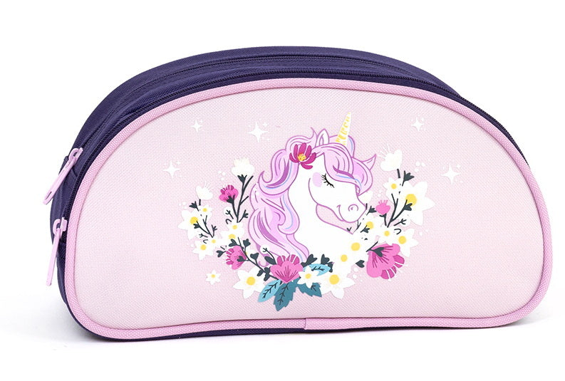 Étui à crayon demi-lune - Licorne