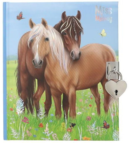 Journal intime à cadenas cheval