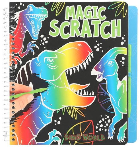 Livre de coloriages à gratter dinosaure