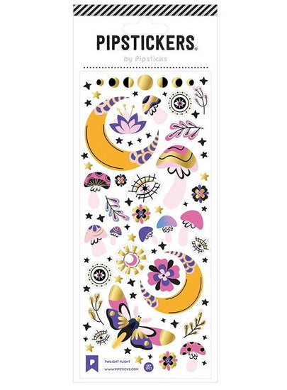 Autocollants Lunes et papillons