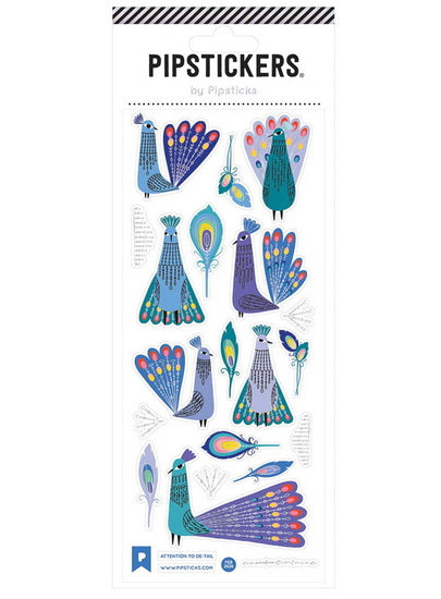 Autocollants Paons et plumes