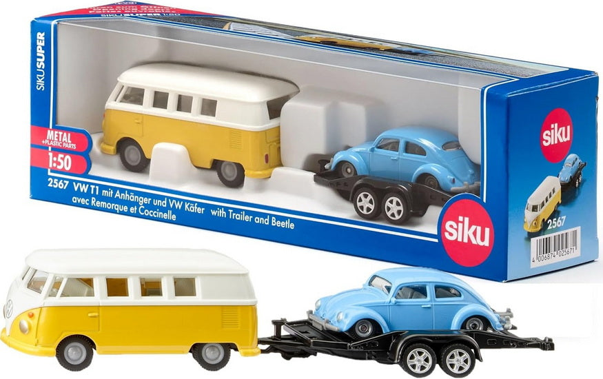 VW T1 avec chargeur et VW coccinelle