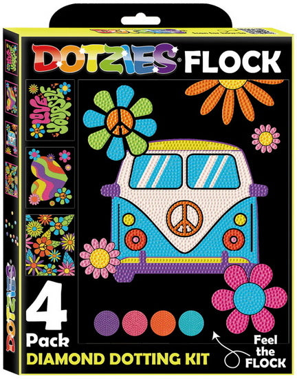 Dotzies flock : neon peace & love