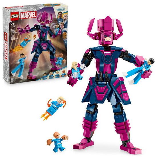 Les Quatre Fantastiques contre la figurine à construire de Galactus