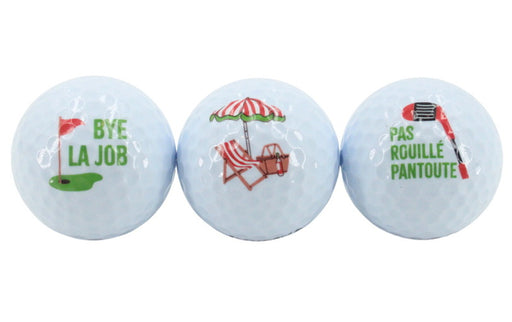 Ens. 3 balles de golf retraite