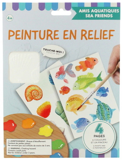 Peinture en relief - Amis aquatiques