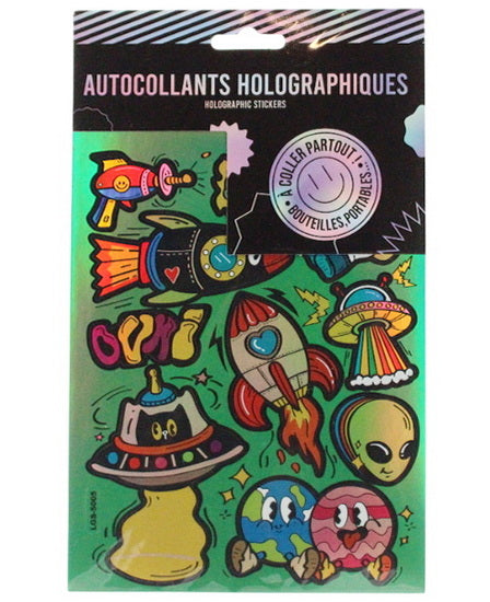 Autocollants holographiques espace