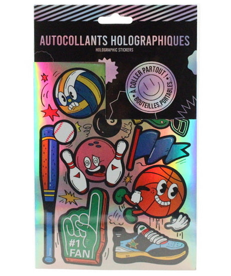 Autocollants holographiques Sports