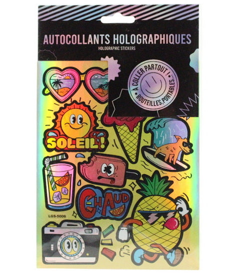Autocollants holographiques été