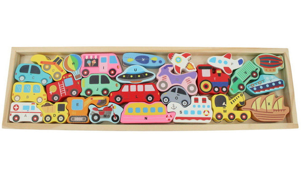 Casse-tête en bois véhicules