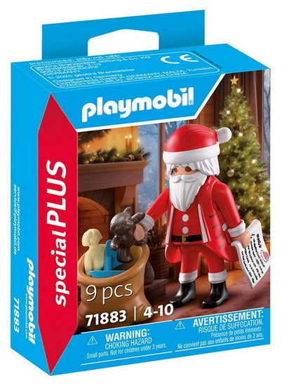 Père Noël avec liste de souhaits