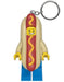 Porte-clés lumineux mini figurine LEGO Hot Dog