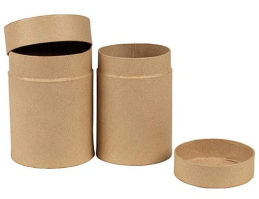 Papier mâché – Ens. 2 boîtes à thé