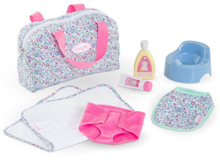 Sac à langer et accessoires floral 36 - 42 cm
