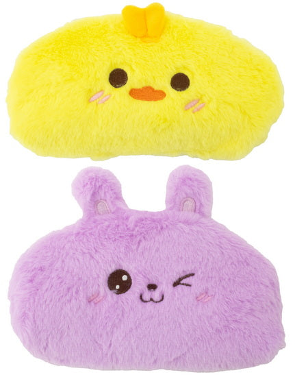 Étui à crayon peluche réversible