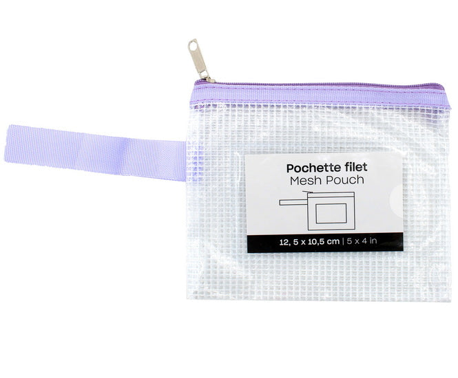 Pochette filet - Mauve