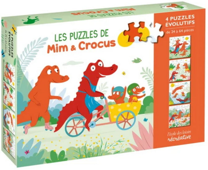 Mim & Crocus : 4 puzzles évolutifs