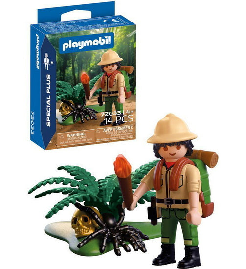 Aventurier et araignée