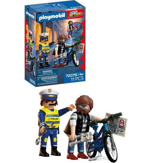 Policier et voleur de vélo