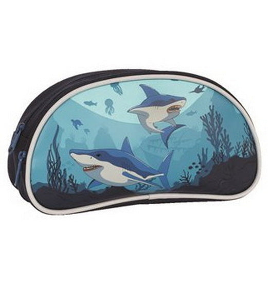 Étui à crayon demi-lune Requins