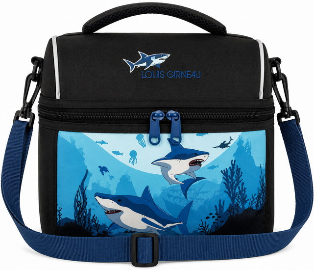 Boîte à lunch en dôme Requins