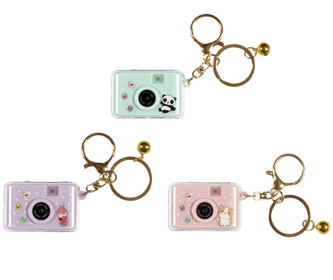 Porte-clés caméra Kawaii AS