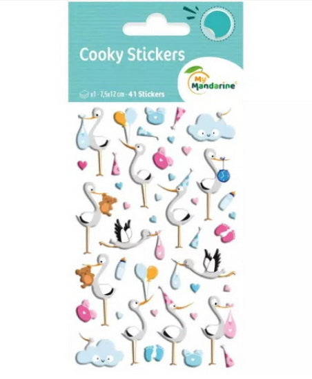 Autocollants Cooky : Naissance