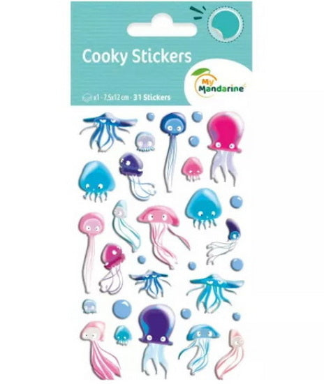 Autocollants Cooky : Méduse