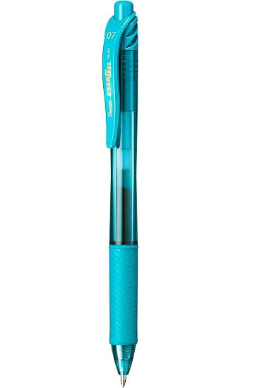 Stylo gel rétractable Energel turquoise 0.7mm