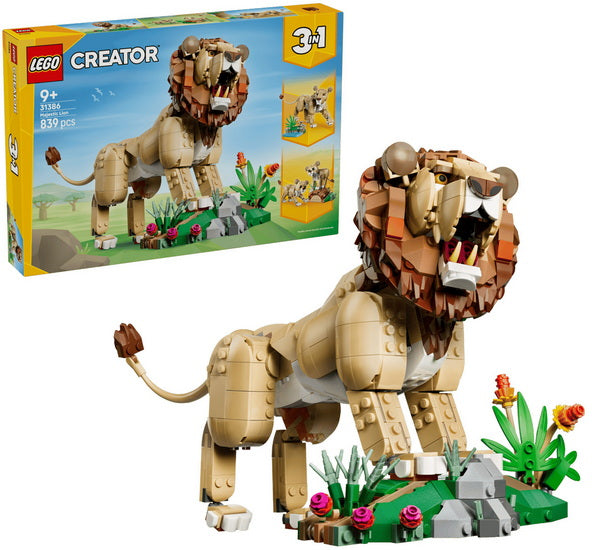 Animaux sauvages : le lion majestueux
