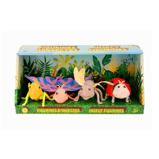 Ens. 4 figurines insectes
