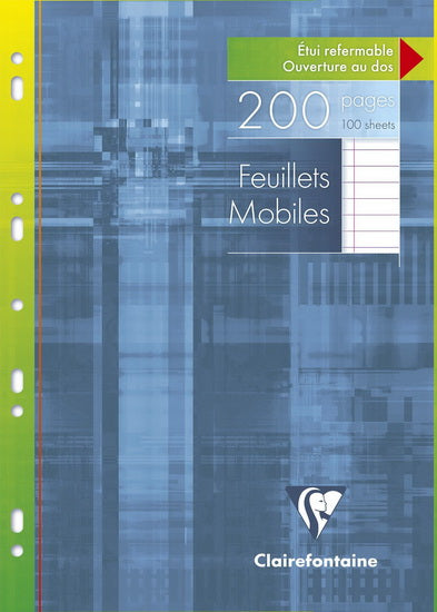 Feuilles mobiles lignées 21x29.7cm 200 pages