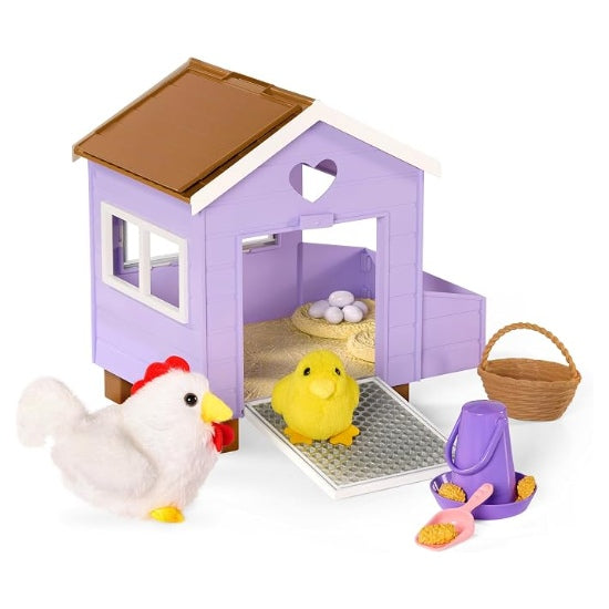 Poulailler et accessoires pour poupée