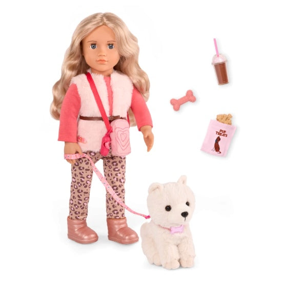 Poupée Kinsley et son chiot Kenzi