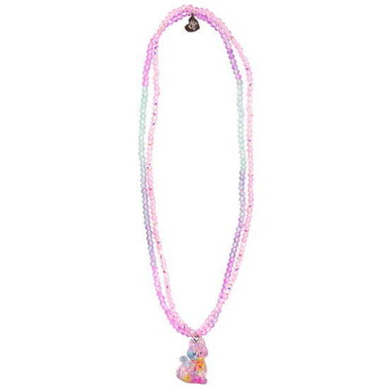 Collier chat multicolore