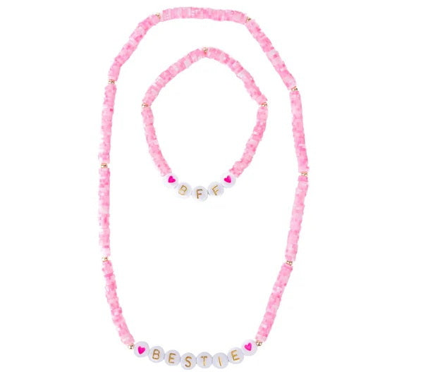 Ens. Collier et bracelet Bestie